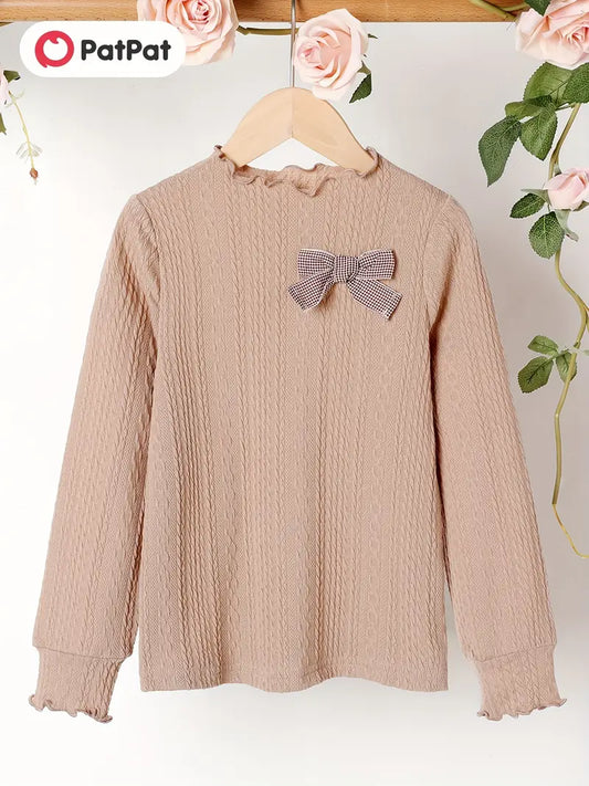 Winter T-Shirt BowKnot