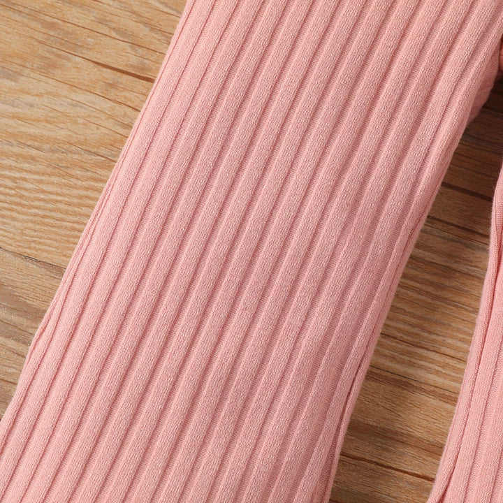 Rib flare Pants With Pockets