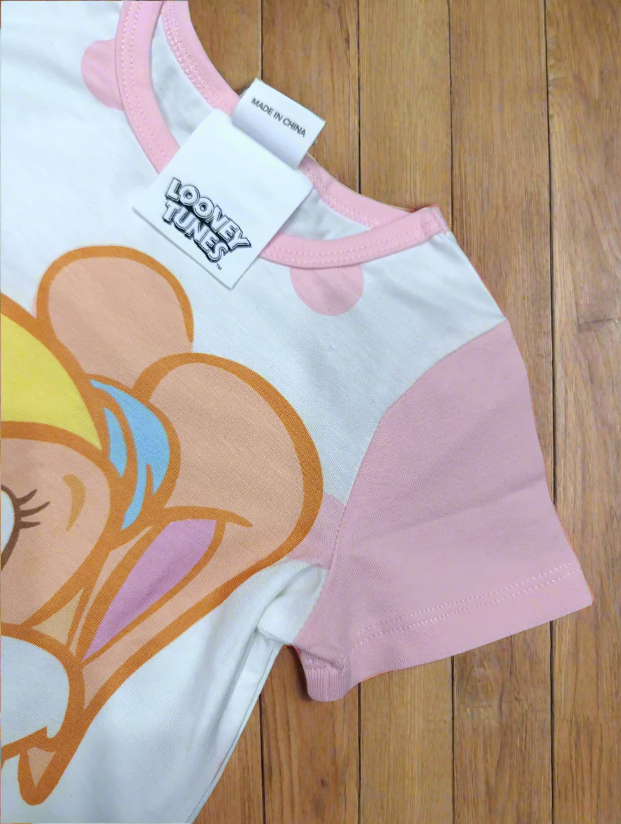 Baby looney tunes half sleeves romper