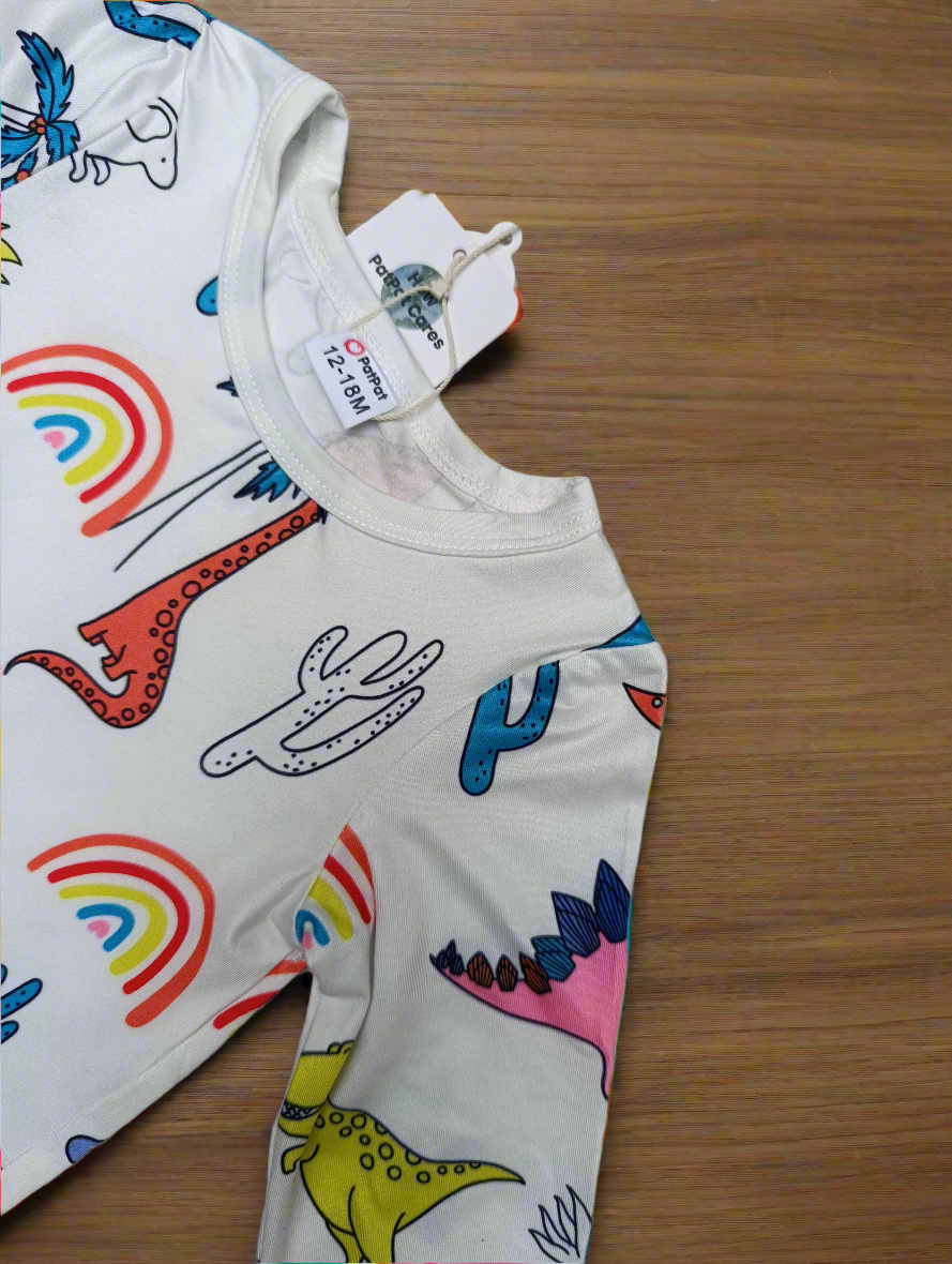 Dino baby romper full sleeves