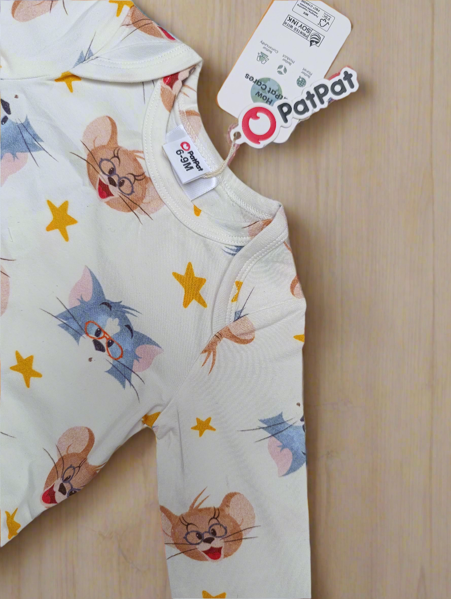 Baby Tom and jerry full sleeves romper