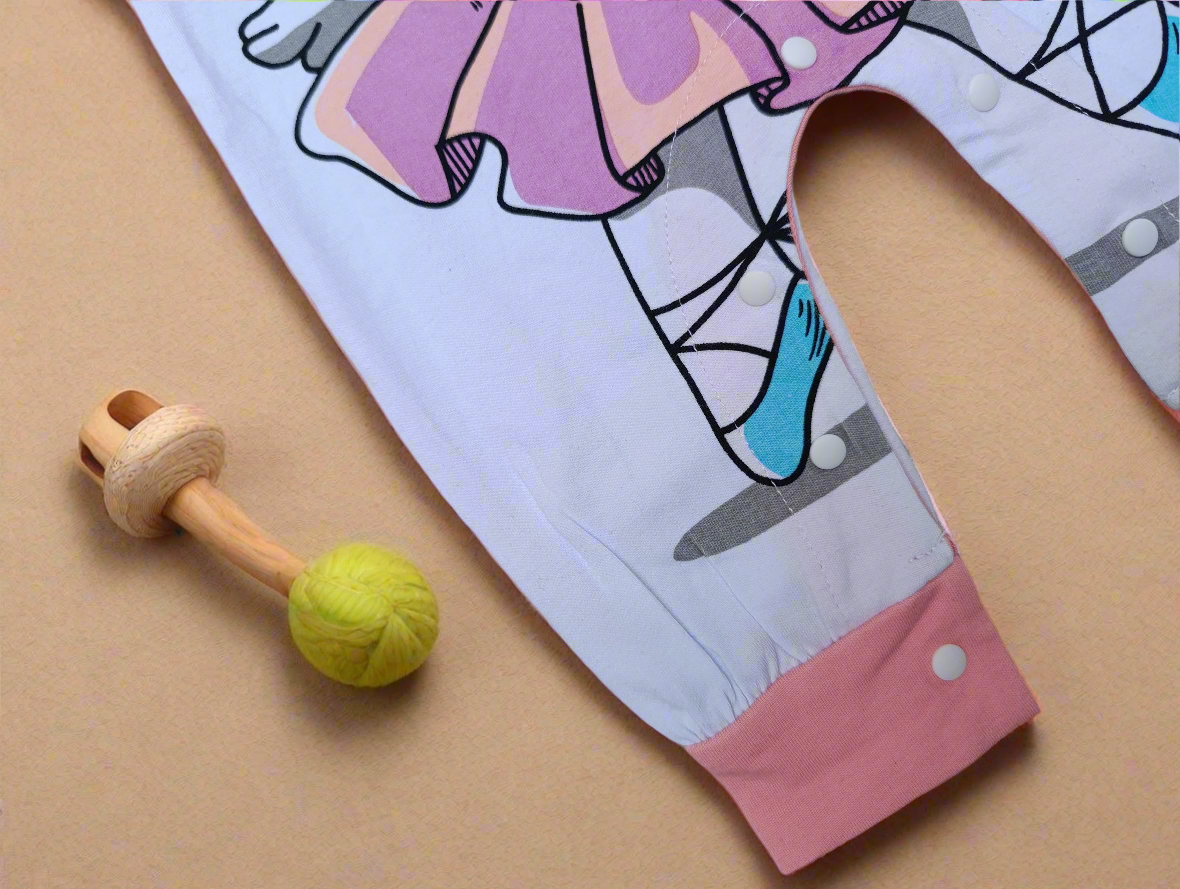 Baby elephant full sleeves romper