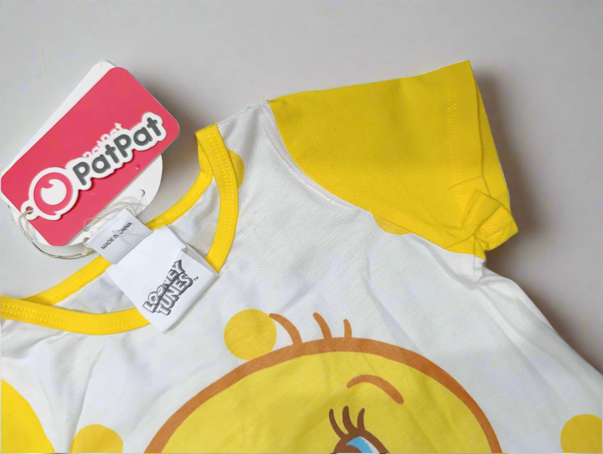 Baby looney tunes half sleeve romper