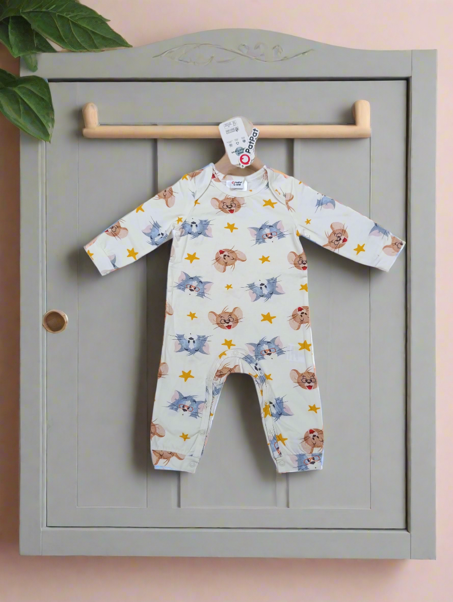 Baby Tom and jerry full sleeves romper
