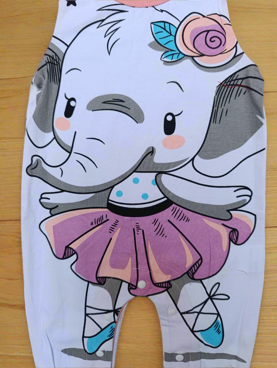 Baby elephant full sleeves romper
