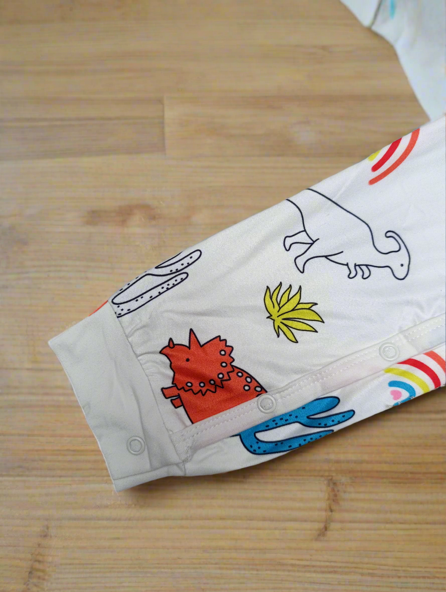 Dino baby romper full sleeves