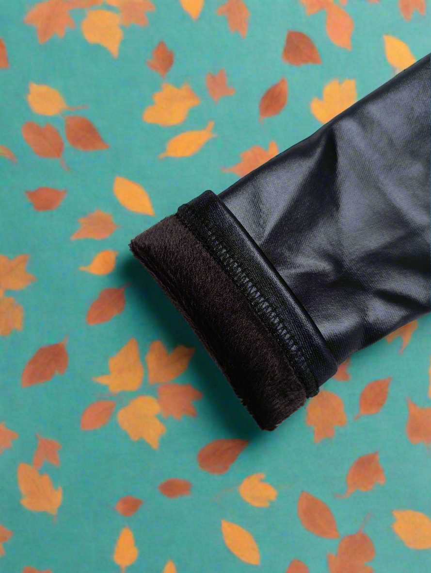 Winter leather pants