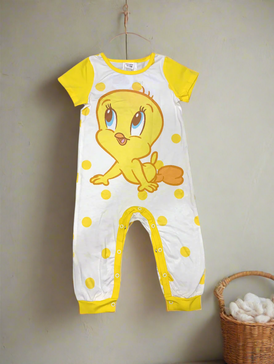 Baby looney tunes half sleeve romper