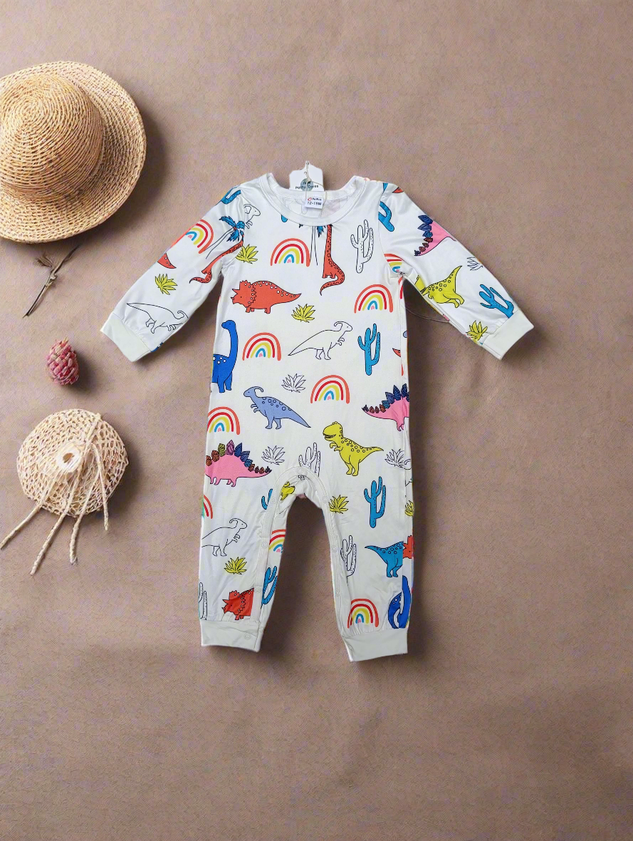 Dino baby romper full sleeves