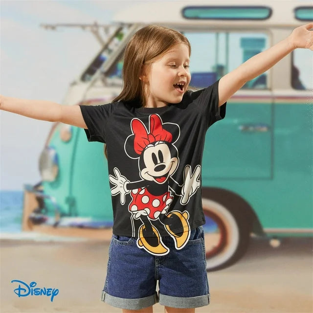 Minnie Mouse Toddler/Kid Girls Boys Character Print Short Sleeve T-Shirt