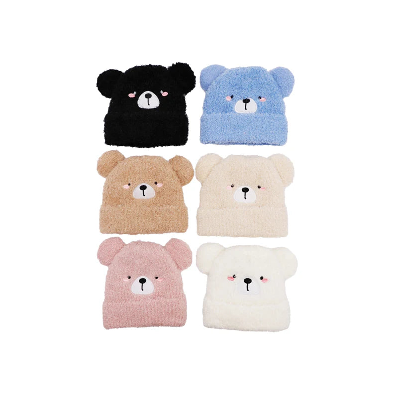 Teddy Bear Fleece Beanie