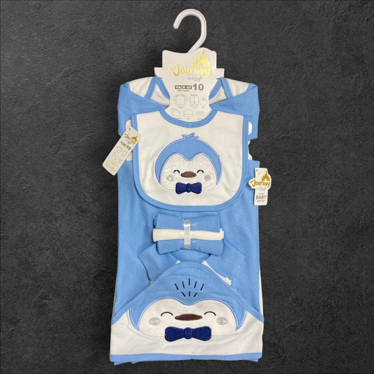 10-Piece Newborn Baby Set (0–6 Months)