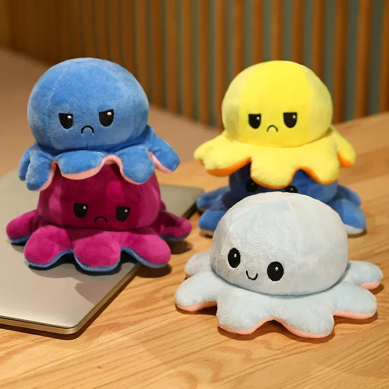 Double-Sided Flippy Octopus Plush Toy