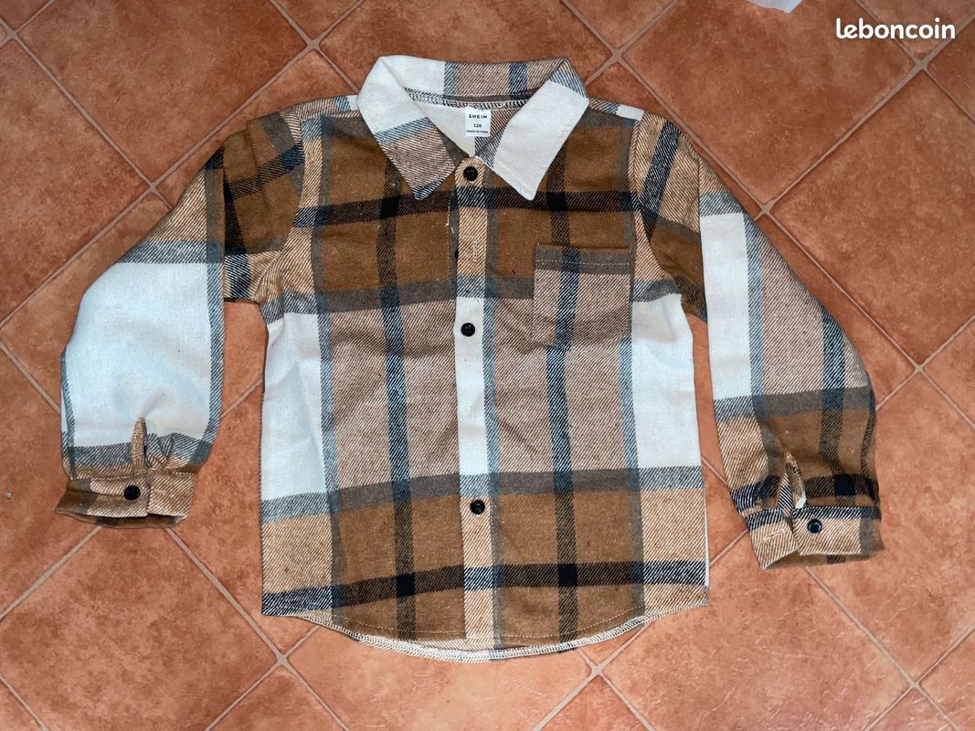 Toddler Boys Plaid Patched Pocket Coat
