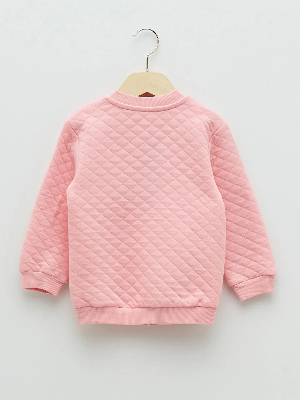 Quilted Pink ‘Spooky Mini’ Sweatshirt – Ghost Graphic Crew for Kids