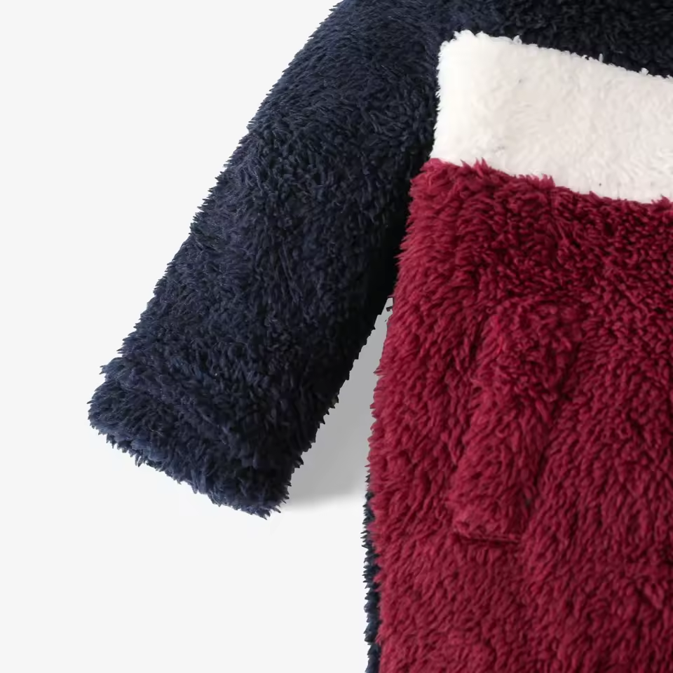 Baby Boy Solid Zipper Design Casual Jumpsuit Soft and Comfortable Perfect for Outings and Daily Wear Basic Style