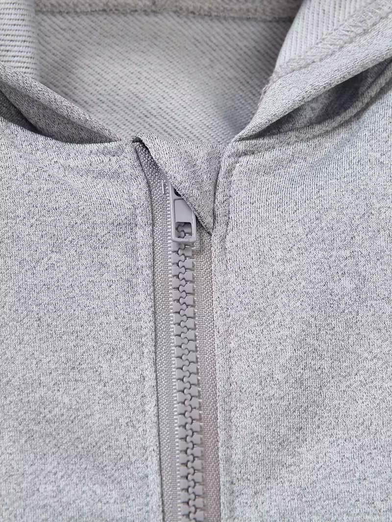 zip hoodie casual long sleeve hooded