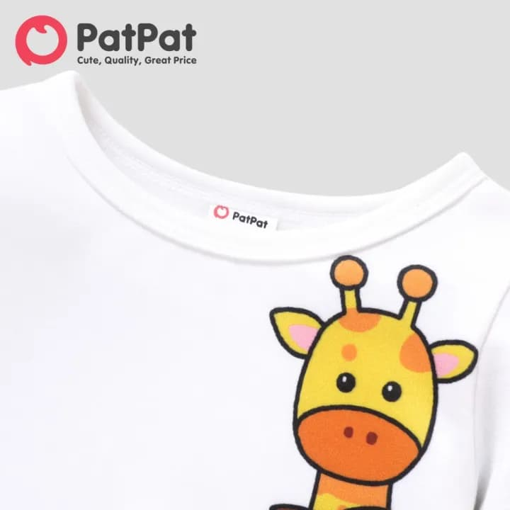 Animal-Stack Print Baby Boy Sweatshirt