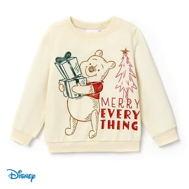 Winnie the Pooh Sweatshirts Merry Everything Christmas Pullover Toddler Girls Boys