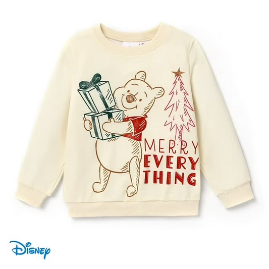 Winnie the Pooh Sweatshirts Merry Everything Christmas Pullover Toddler Girls Boys
