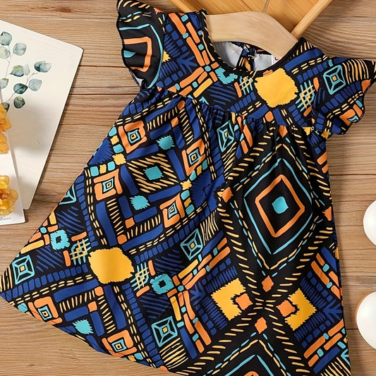 Floral baby blue dress