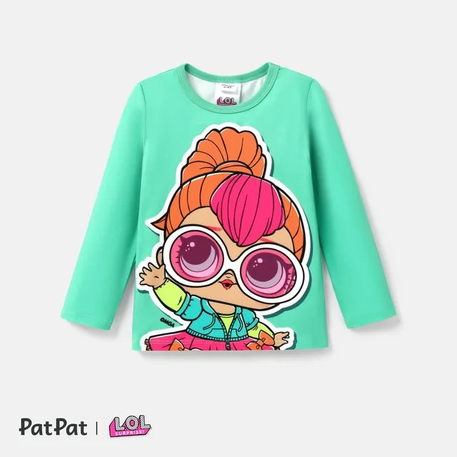 L.O.L. SURPRISE! Toddler Girls Outfits Graphic Long Sleeves Sequins T-Shirt