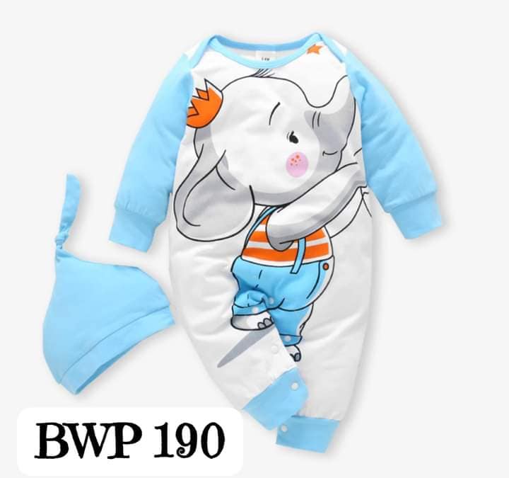 Baby elephant Romper full sleeves