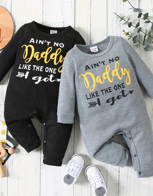 Baby letter print romper