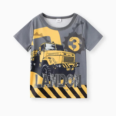 T-Shirt Boys Construction Truck