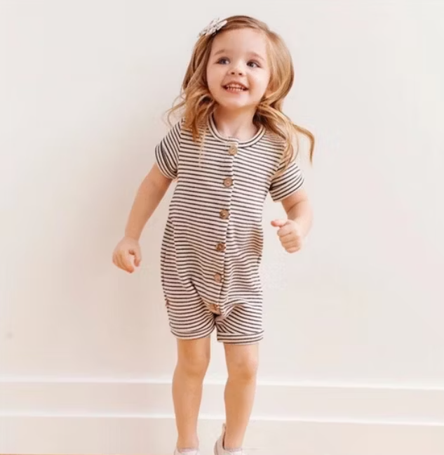 baby allover Short-sleeve Jumpsuit
