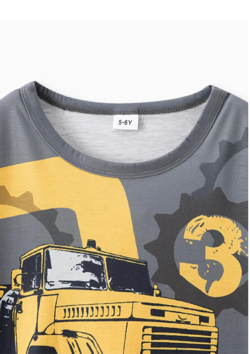T-Shirt Boys Construction Truck