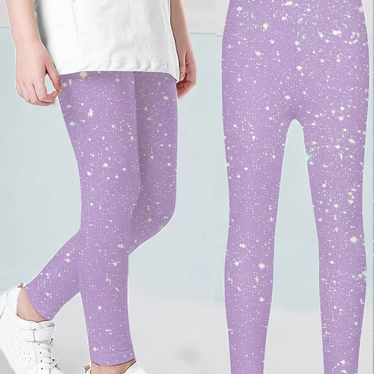 kid girl print stretch leggings