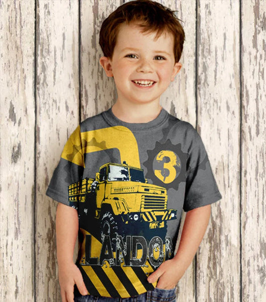 T-Shirt Boys Construction Truck