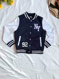 Kids Varsity Letterman Jacket – “NY 92” Design