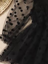 Baby Girl Dobby Mesh Panel Flounce Sleeve Dress