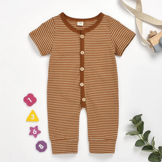 baby allover Short-sleeve Jumpsuit
