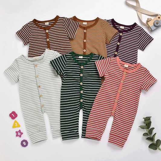 baby allover Short-sleeve Jumpsuit