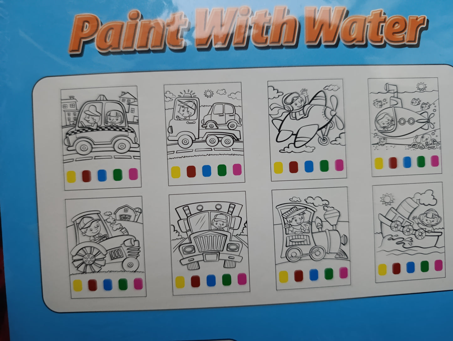 Paint with Water coloring book