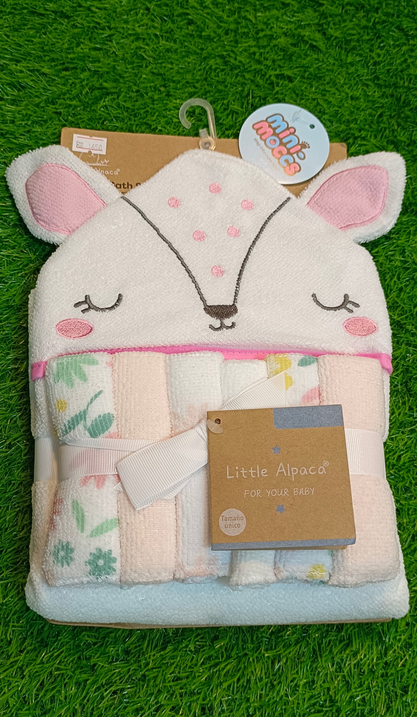 Baby 6Pcs HOODED Towel & Face Towels Set