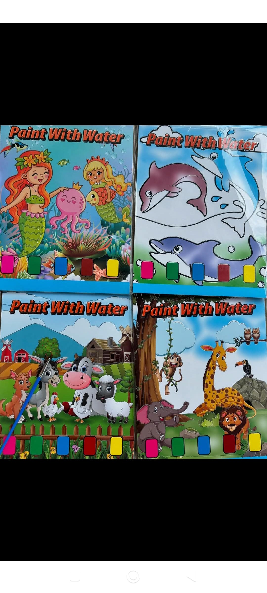 Paint with Water coloring book