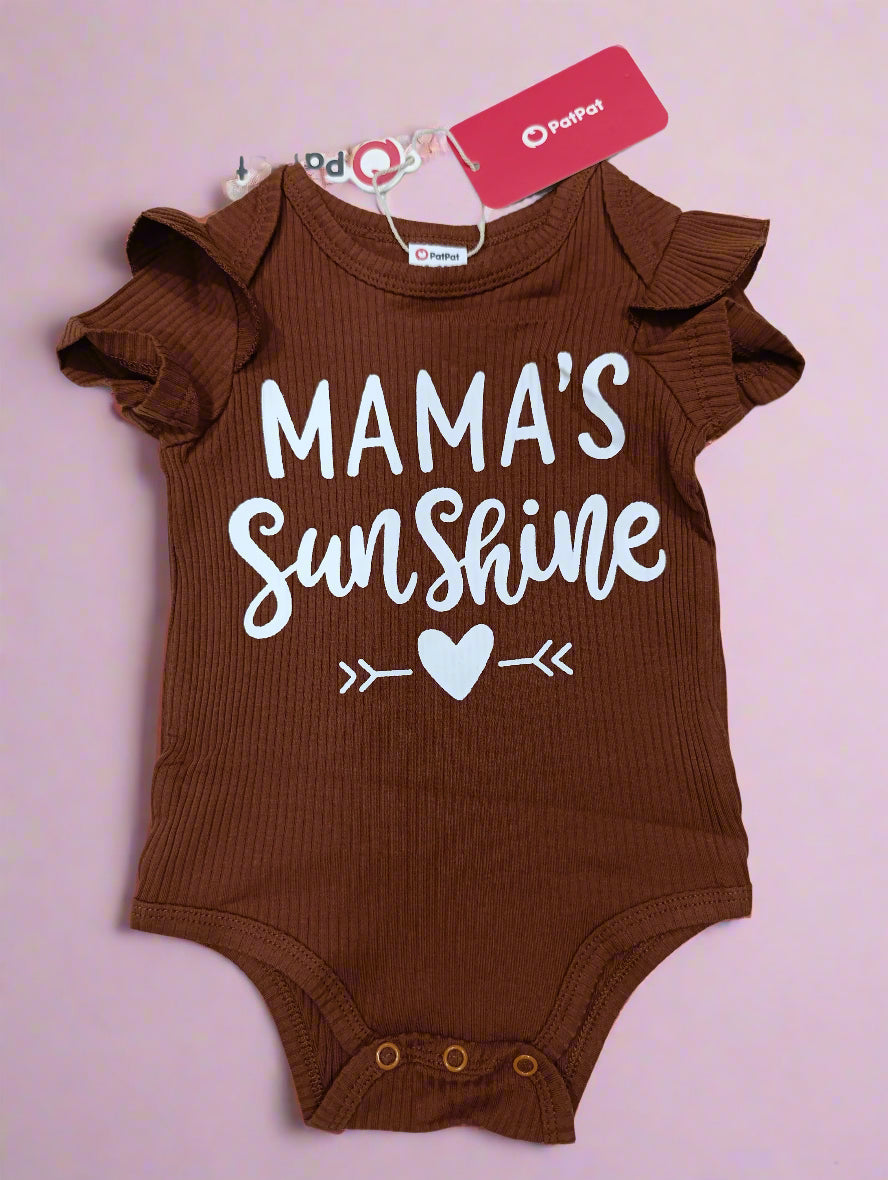 Baby letter print sleeveless romper