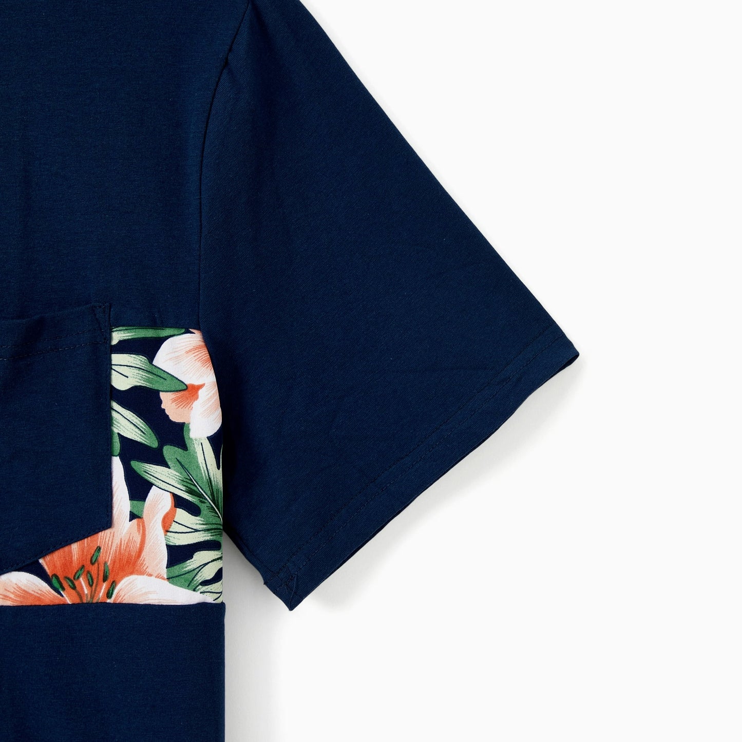 Blue tropical t-shirt