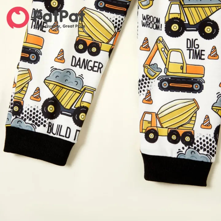 Toddler Boy Vehicle Print Casual Pants