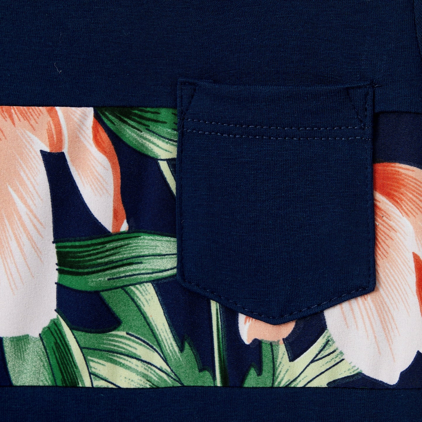 Blue tropical t-shirt