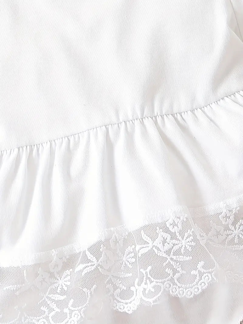 Long sleeve lace shirt