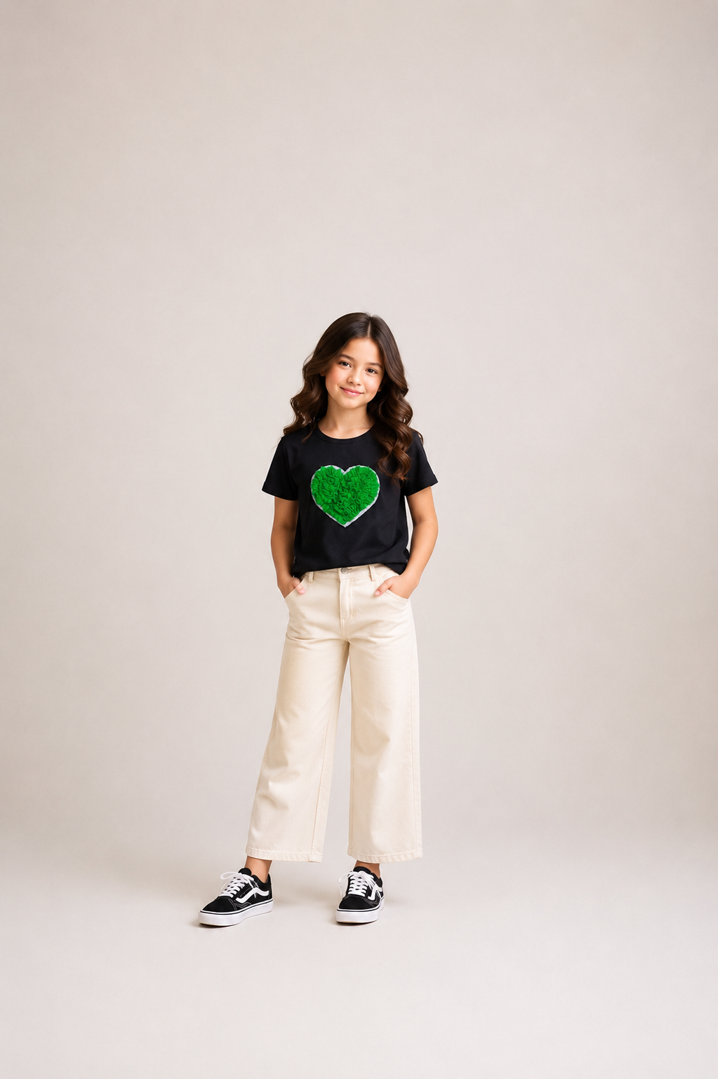 Black t-shirt heart