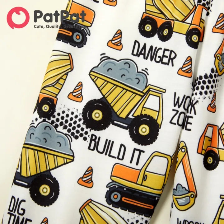 Toddler Boy Vehicle Print Casual Pants