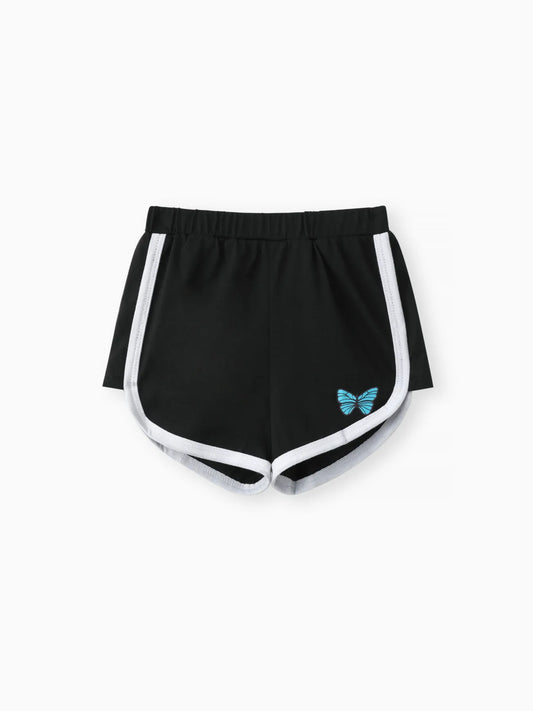 Toddler Girl Butterfly Print Shorts