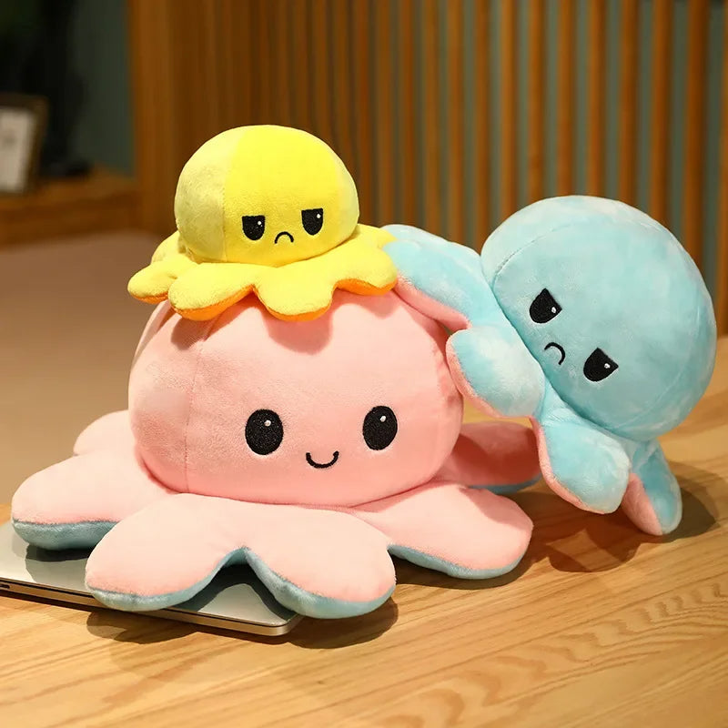 Double-Sided Flippy Octopus Plush Toy